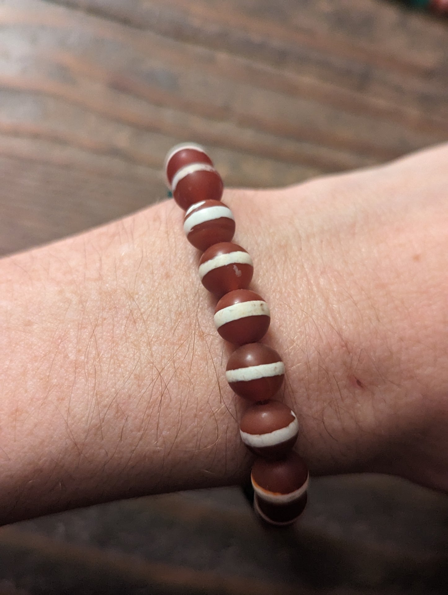 Limited Edition Christmas Bracelet 2023 Carnelian and Green Agate Bracelets (Various Sizes Available)