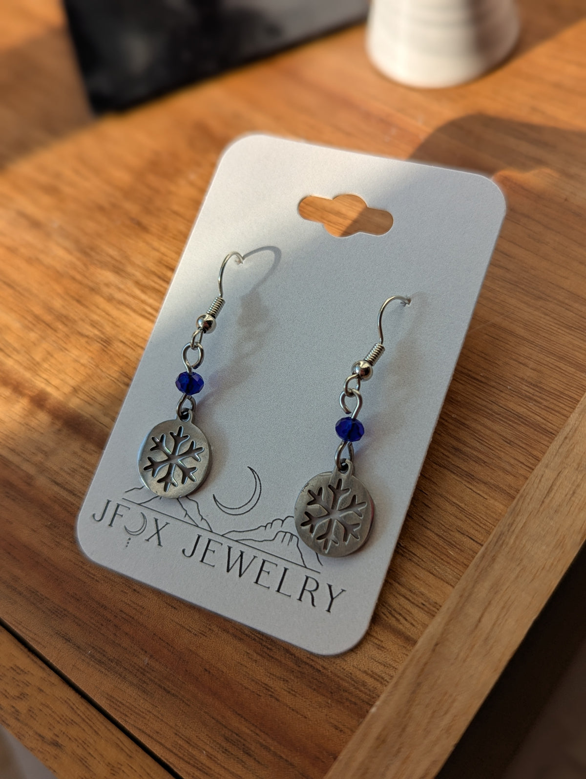 Silver Snowflake Earrings