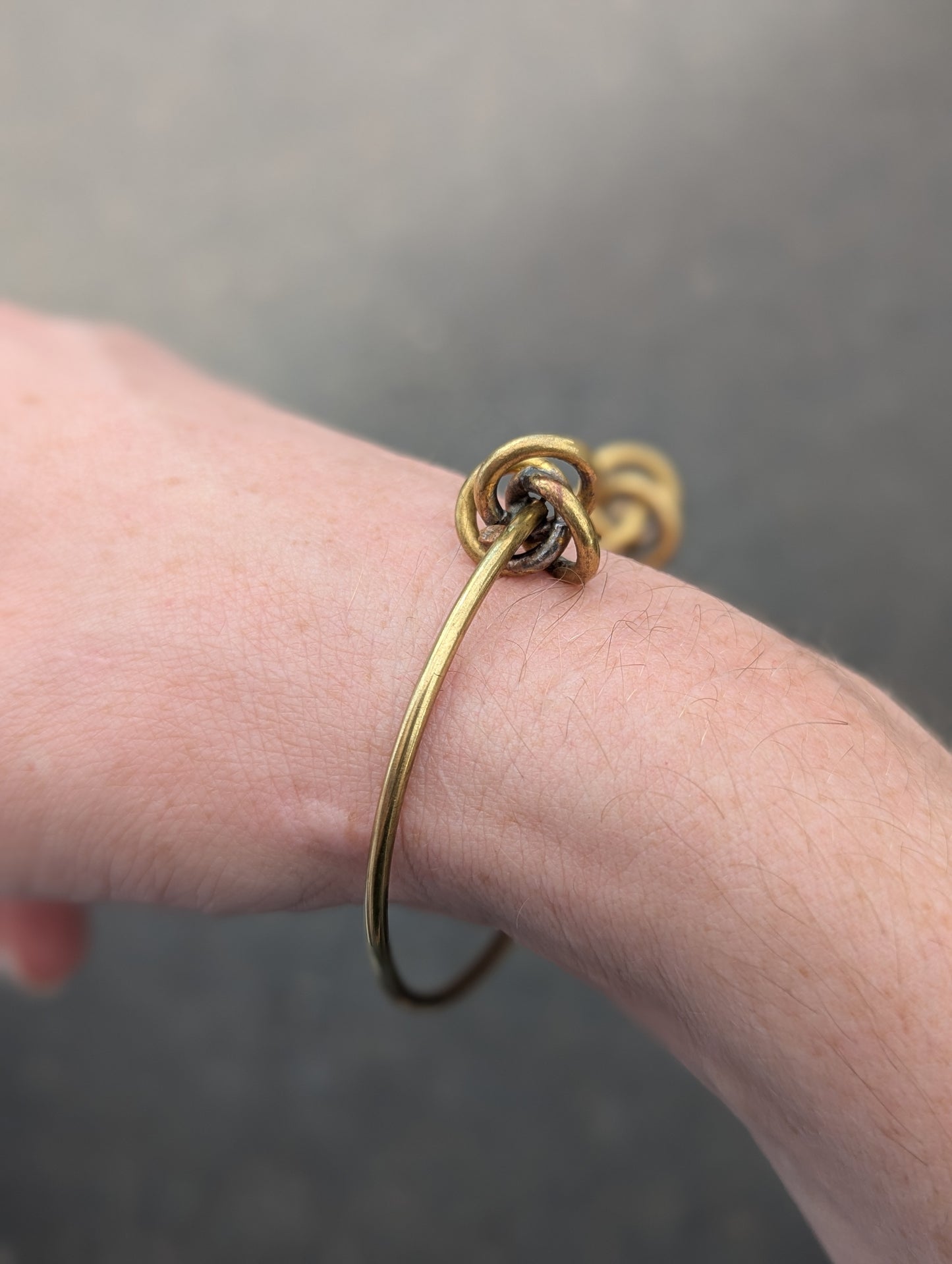 Brass Knotted Cuff