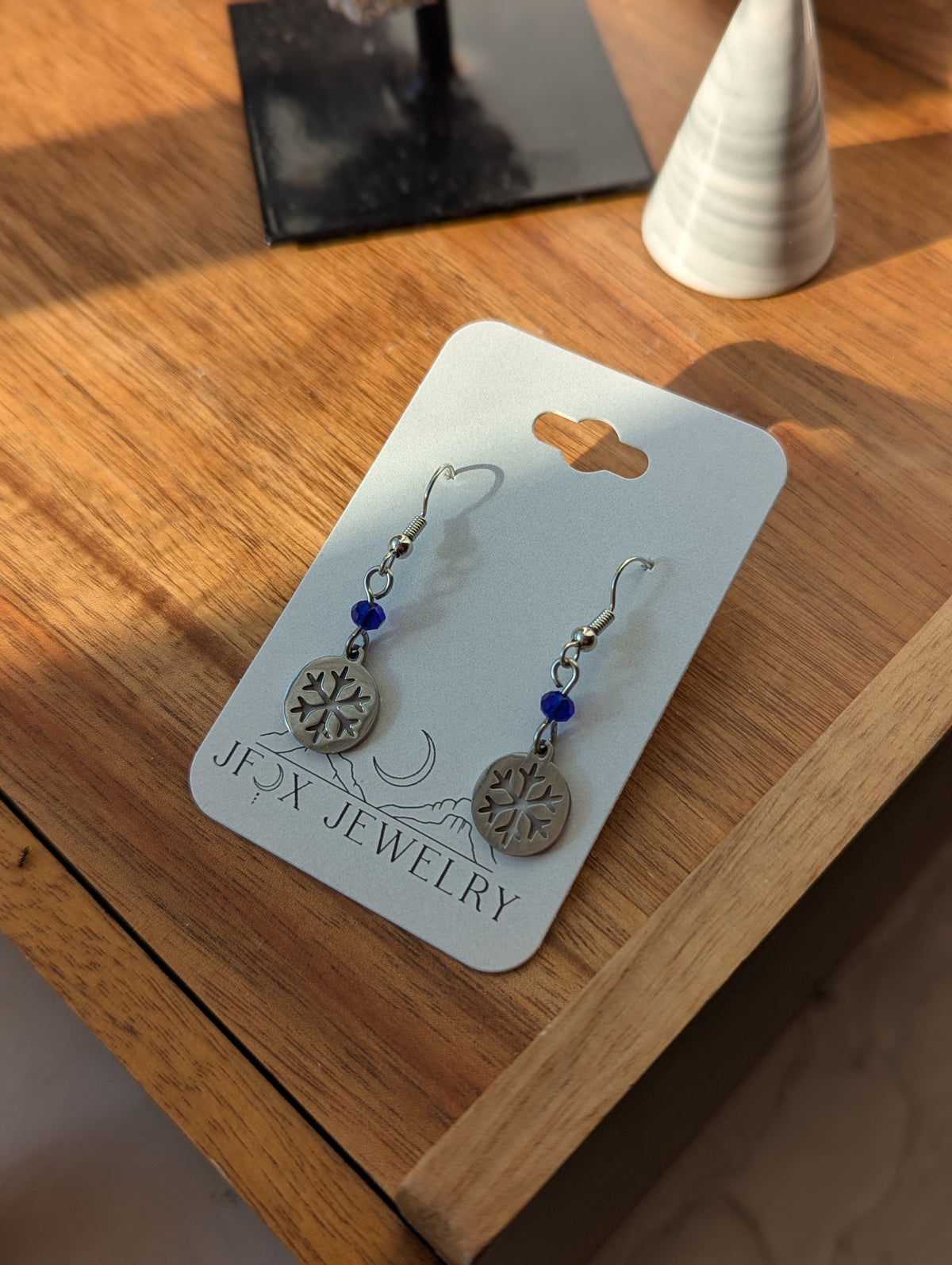 Silver Snowflake Earrings