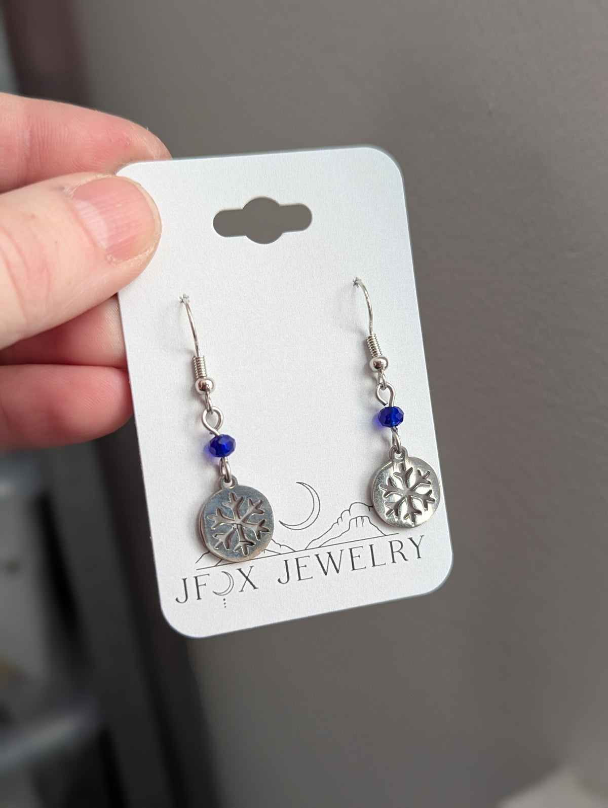 Silver Snowflake Earrings