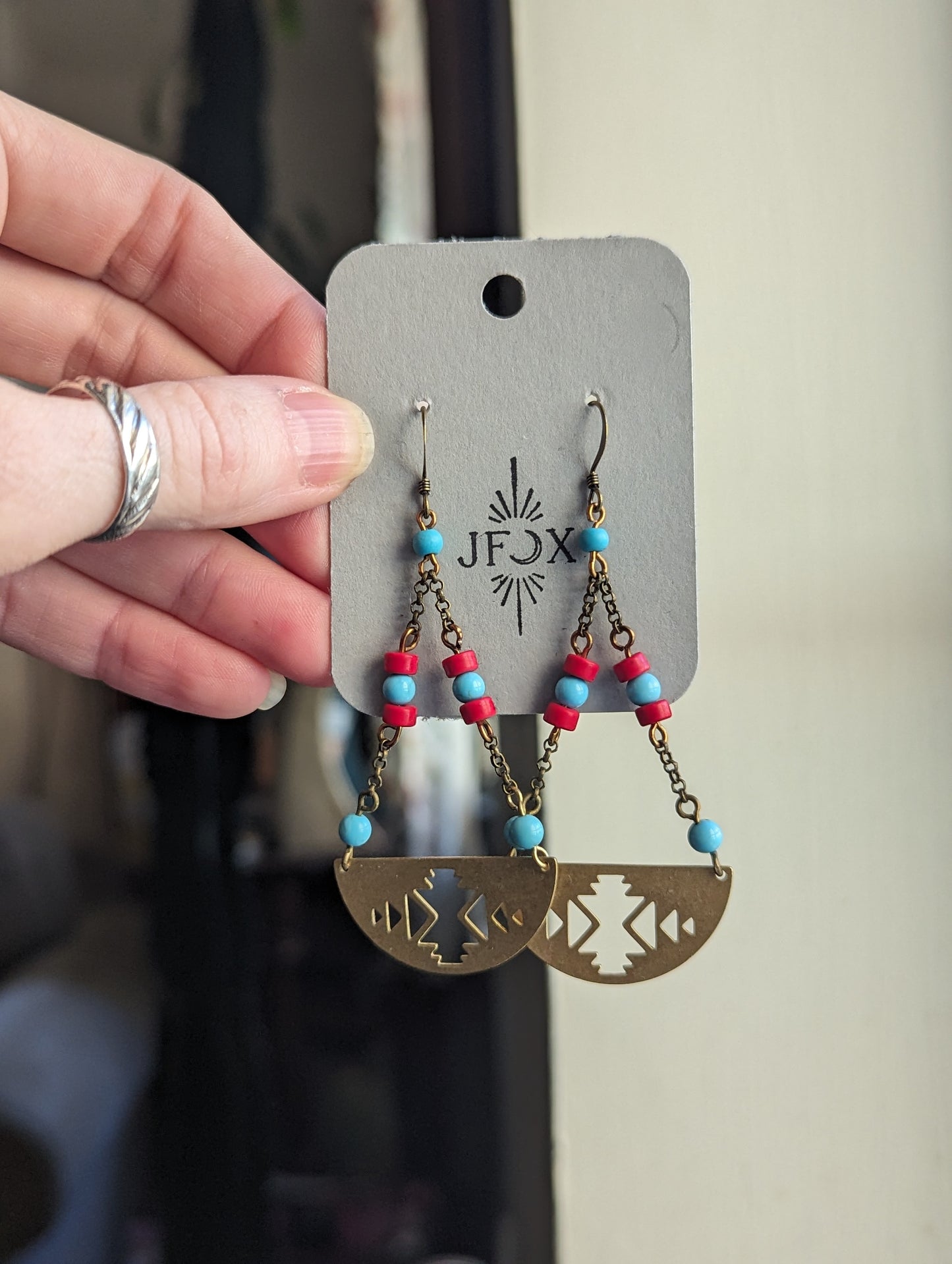 Western Gemstone statement earrings (various styles available)