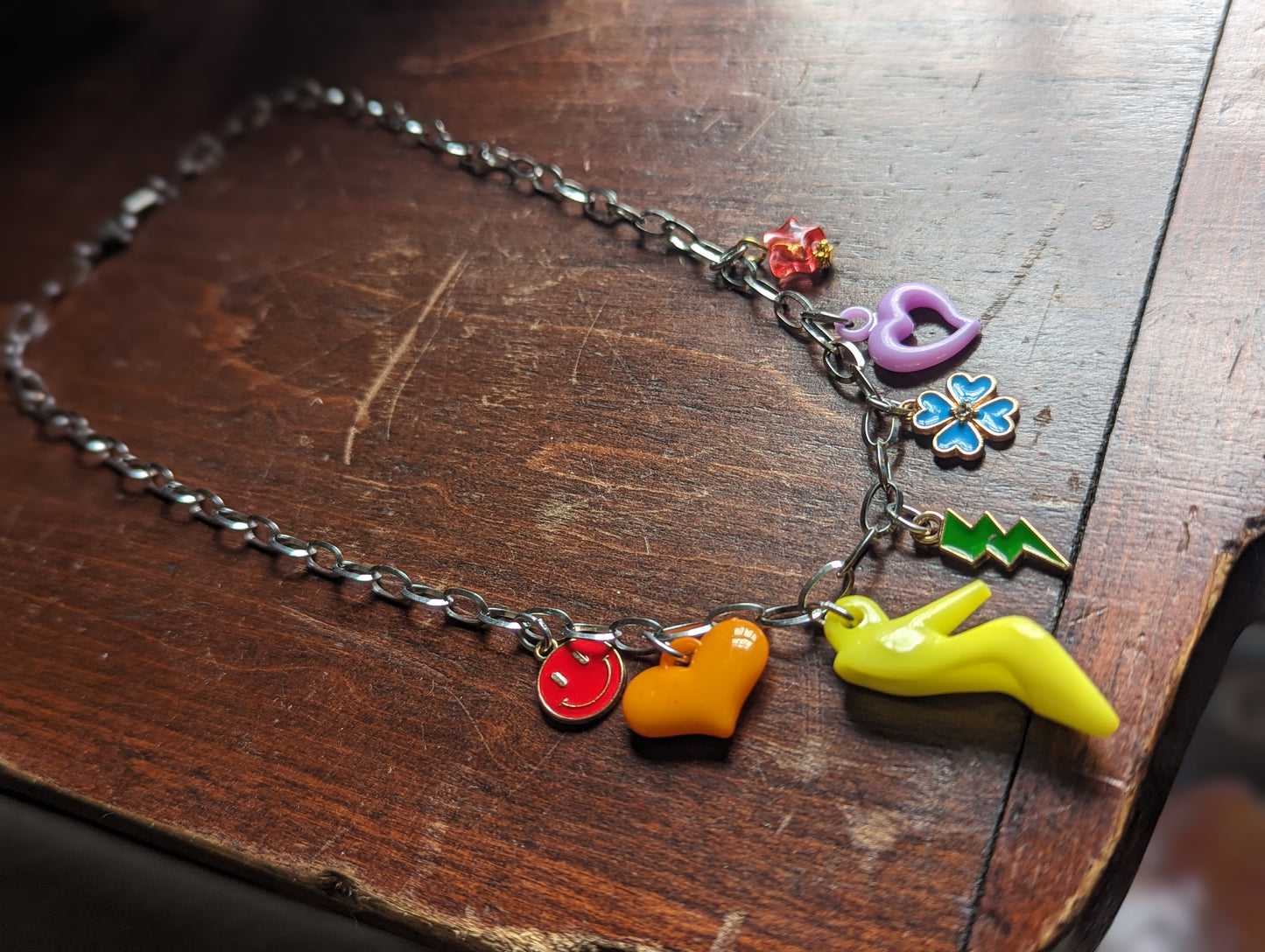 Rainbow Assorted Charm Necklace #2