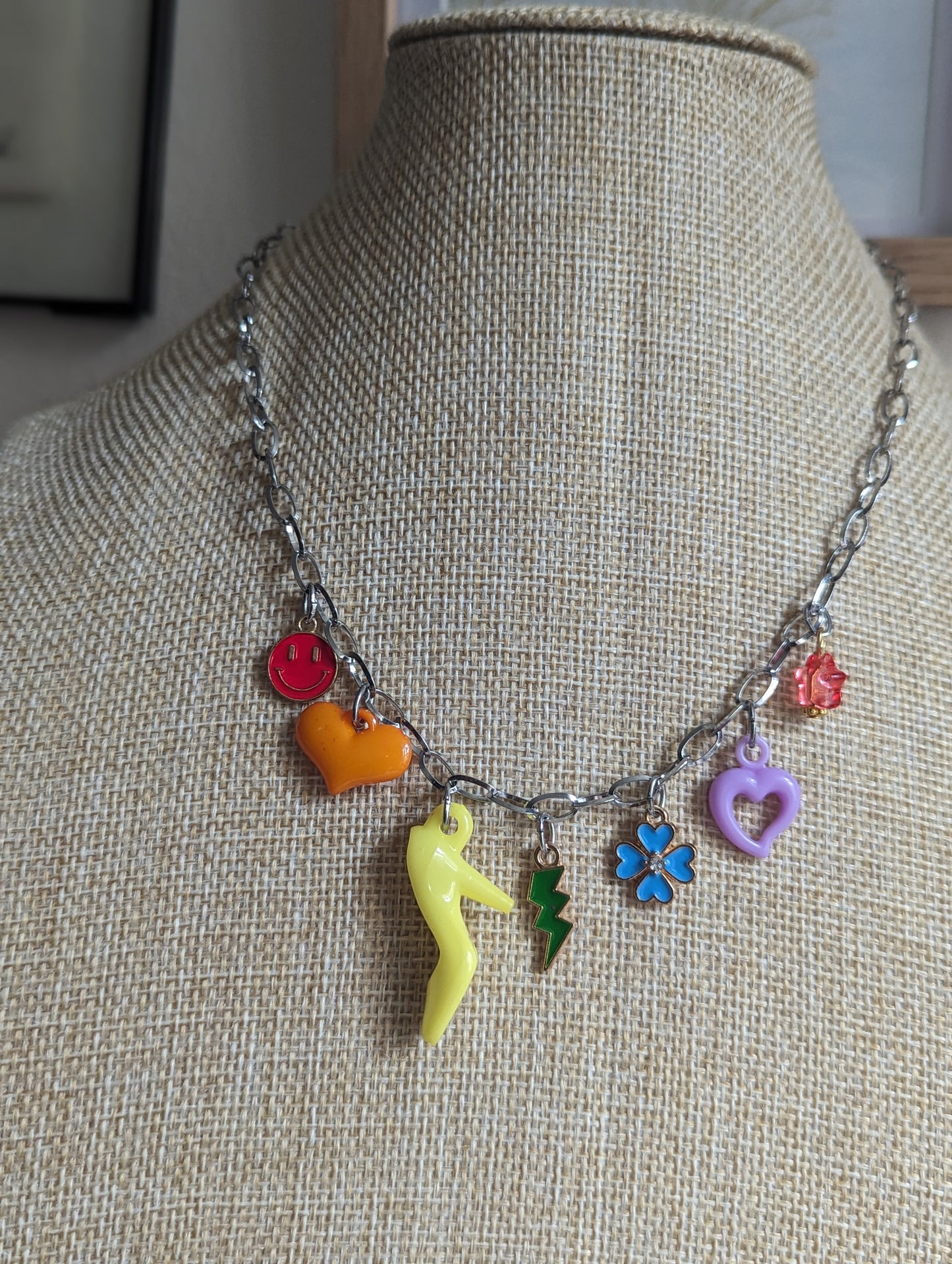 Rainbow Assorted Charm Necklace #2