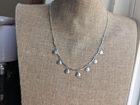Shell Dangly Charm Stainless Steel Necklace