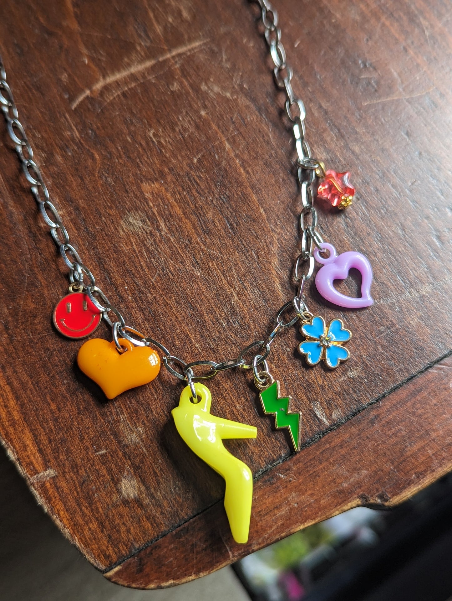 Rainbow Assorted Charm Necklace #2