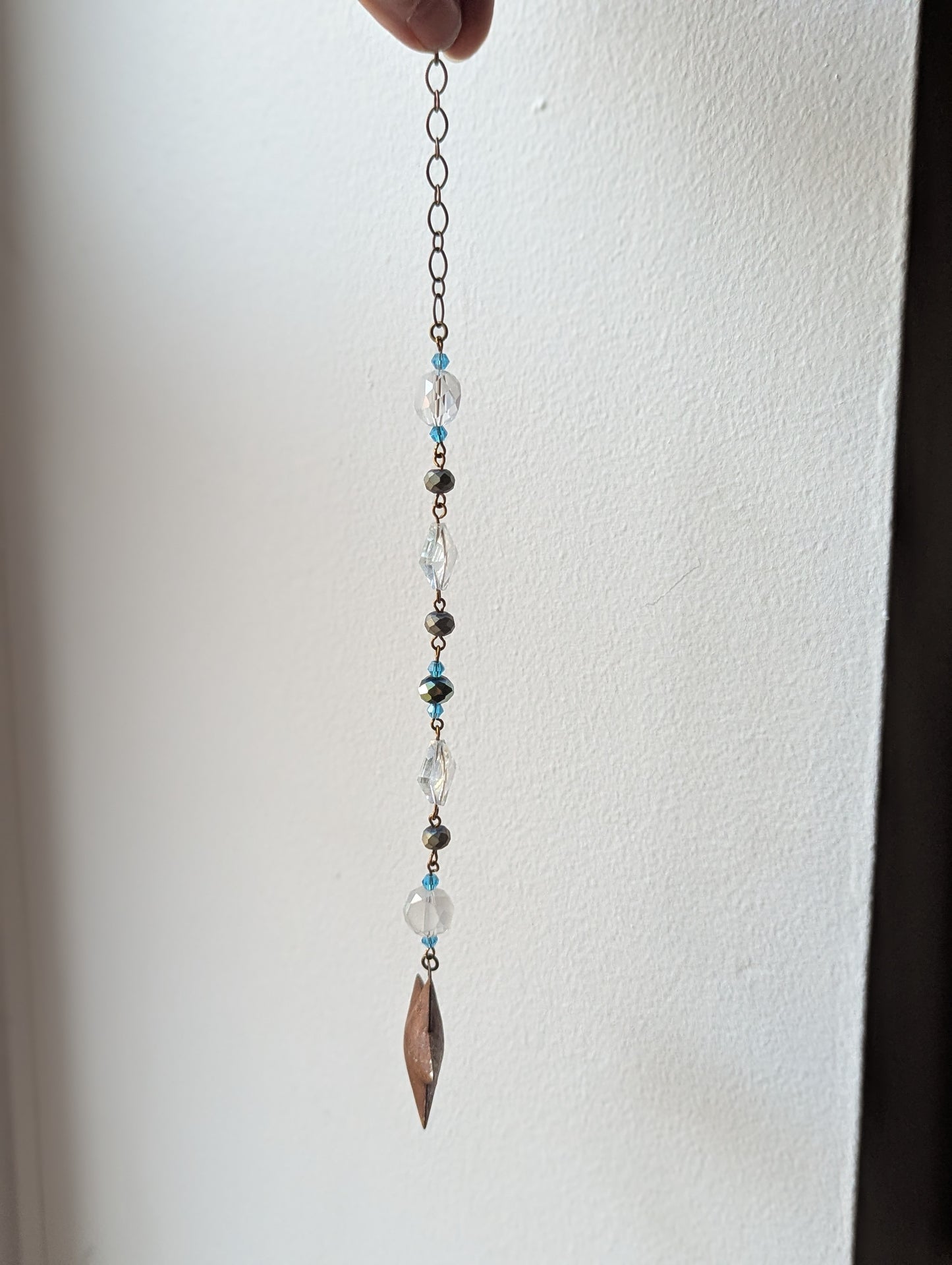 Rustic Star Metal Bell Suncatcher