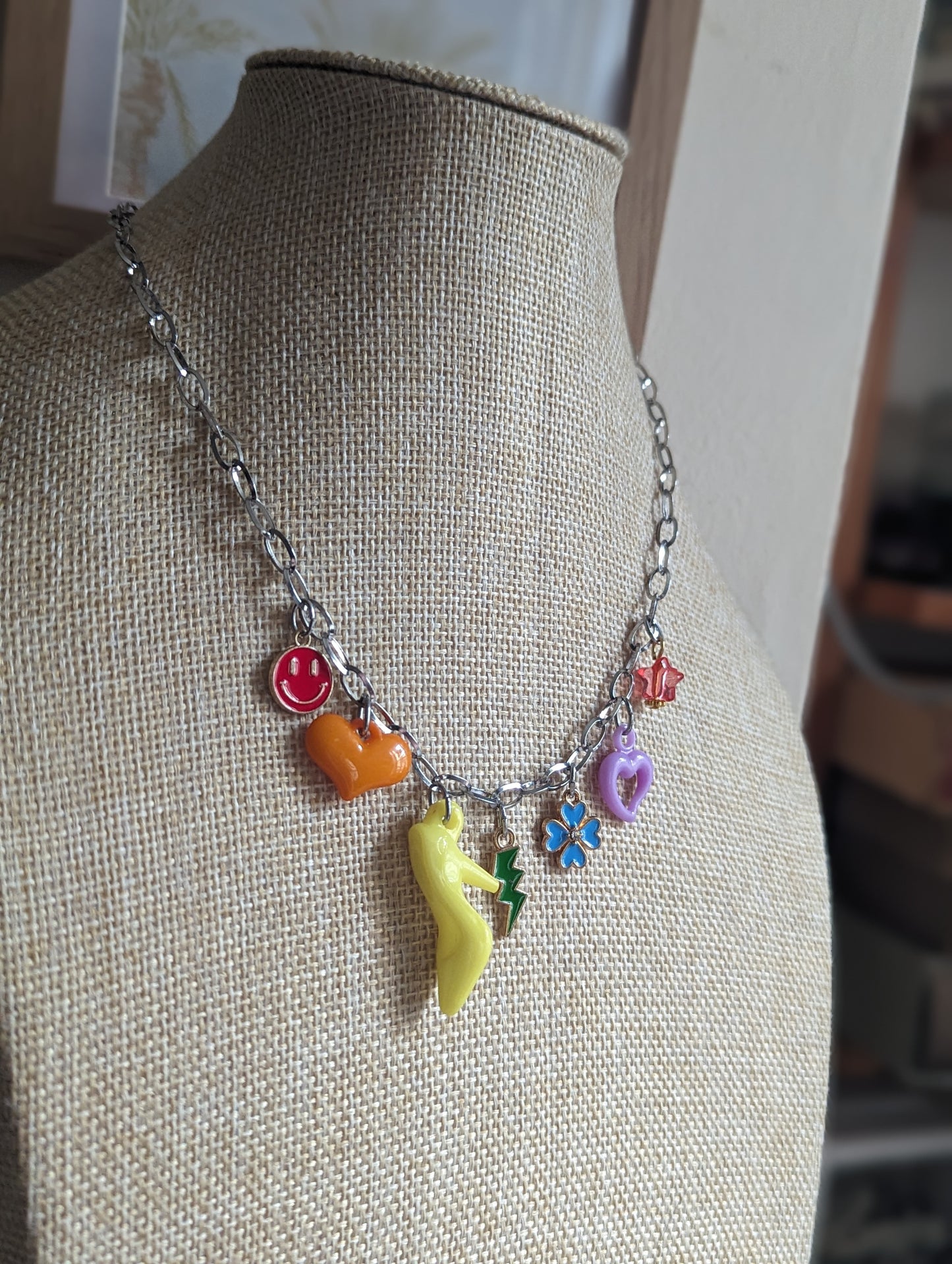 Rainbow Assorted Charm Necklace #2