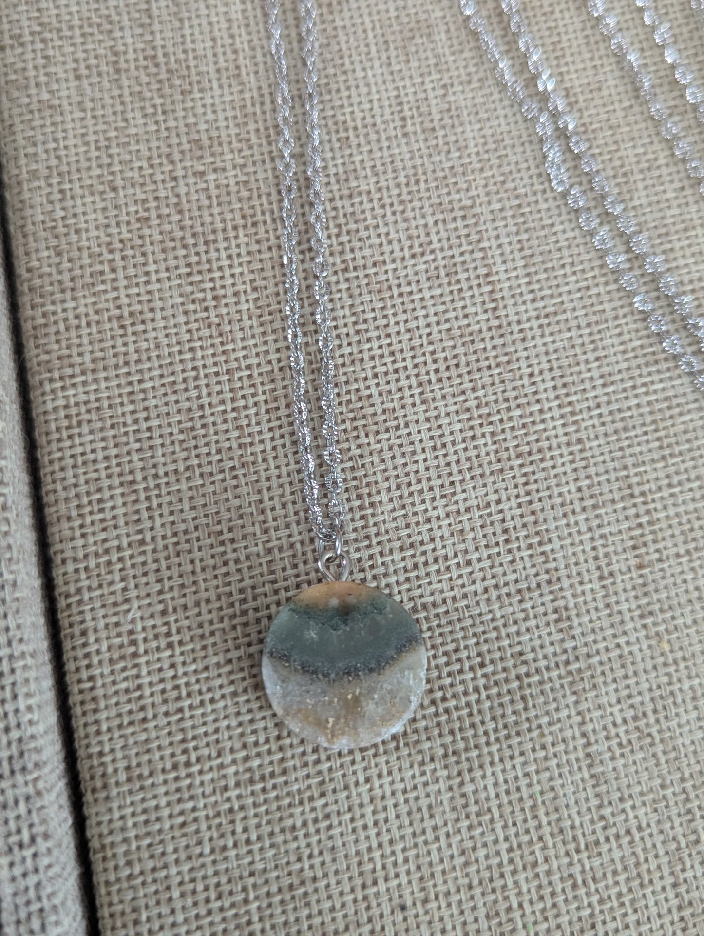 Amethyst Round Silver Pendant (Various Styles Available)