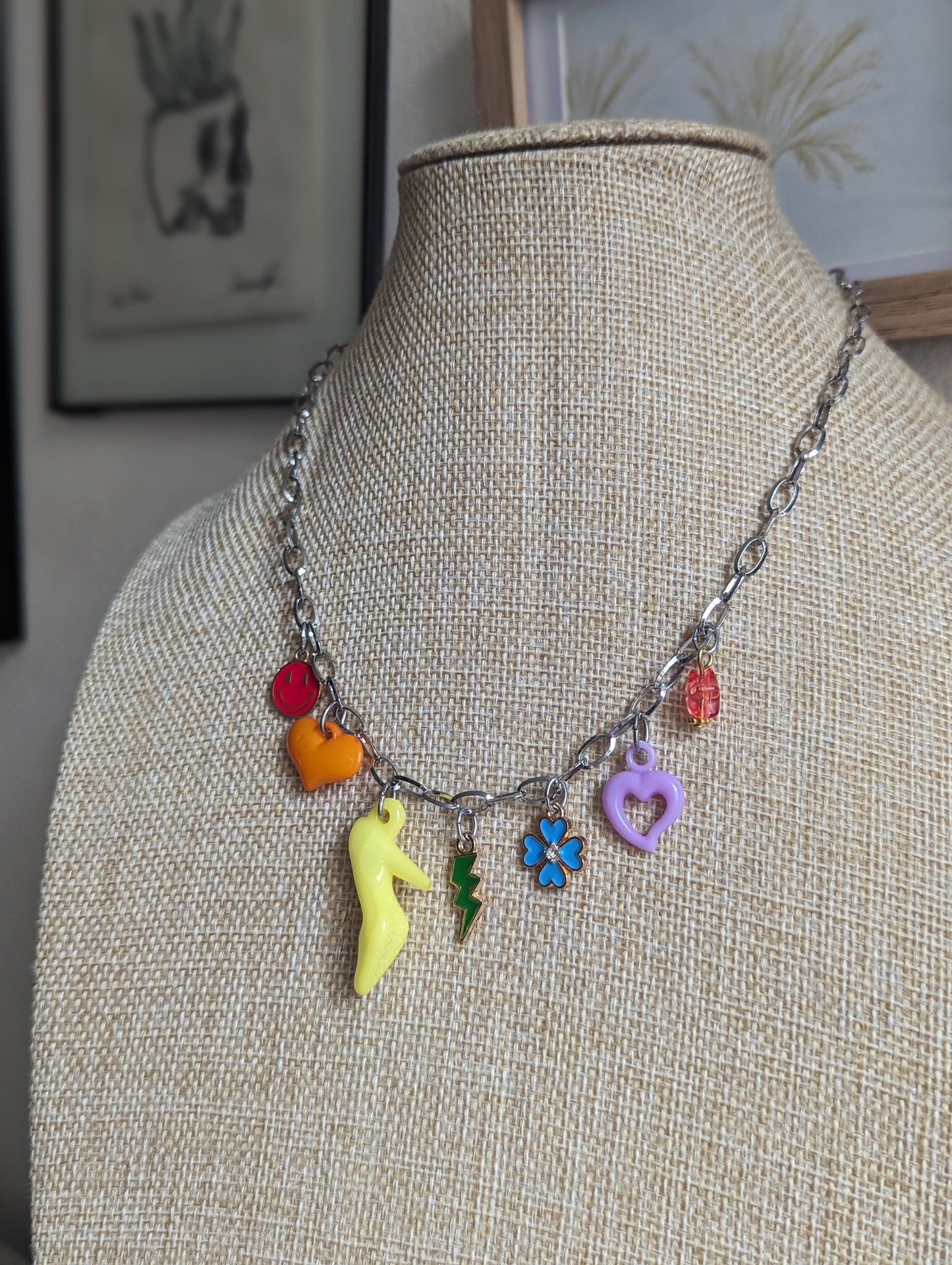 Rainbow Assorted Charm Necklace #2