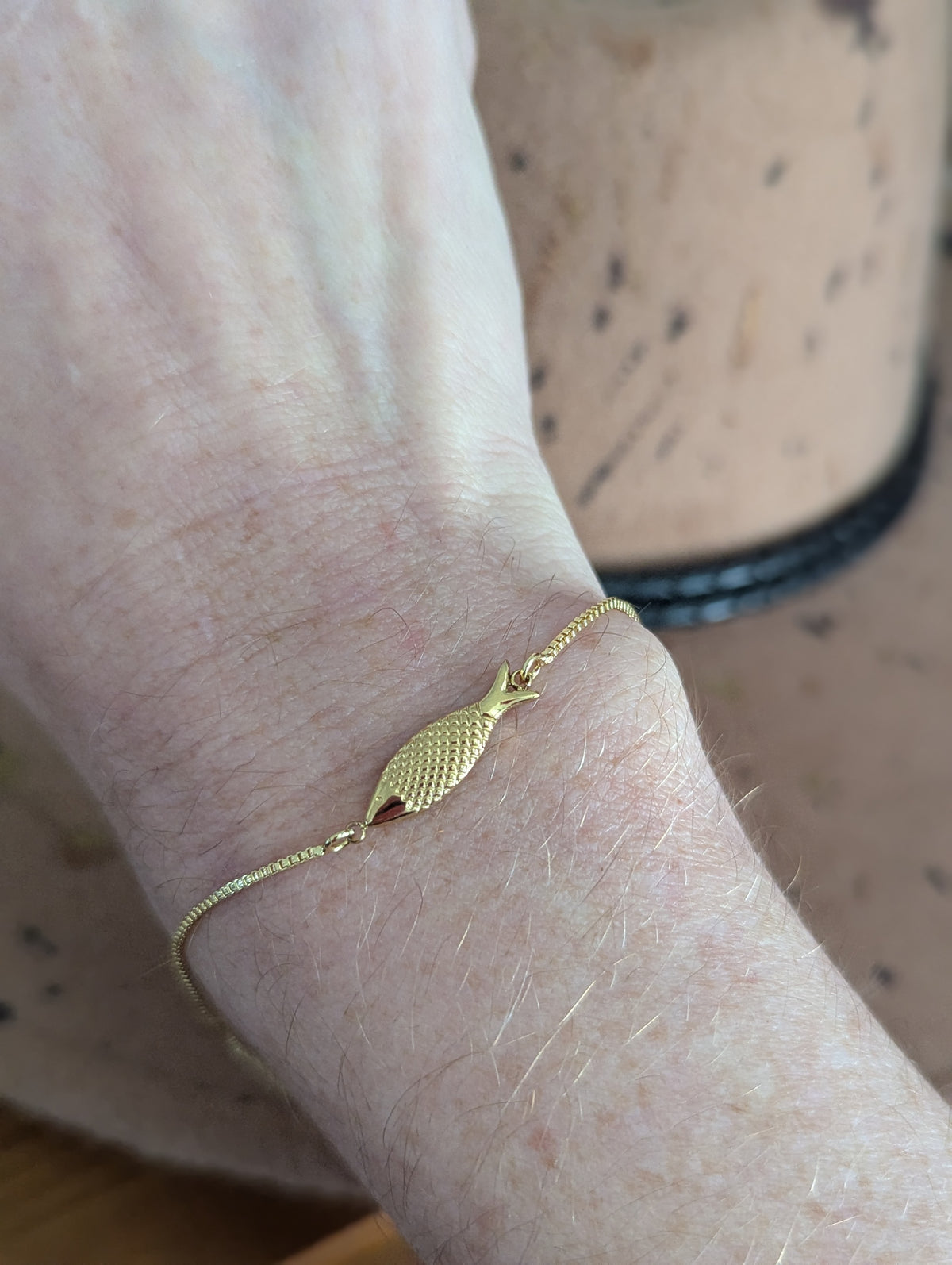Fish Slider Bracelet (silver or gold)