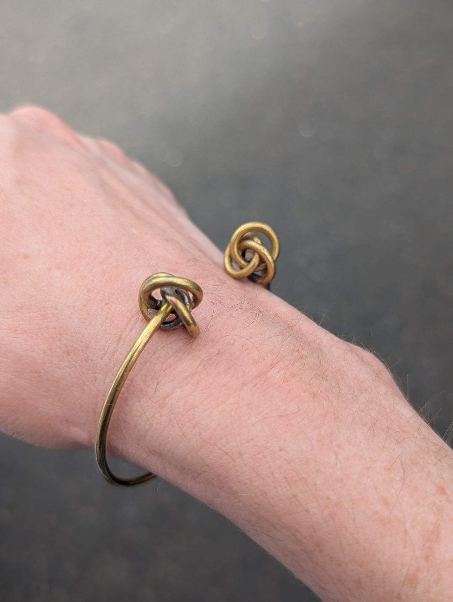 Brass Knotted Cuff