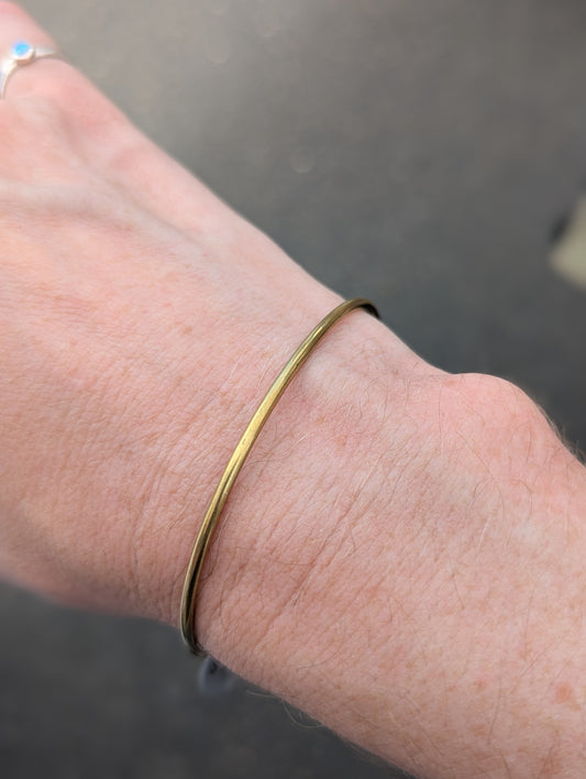 Brass Knotted Cuff