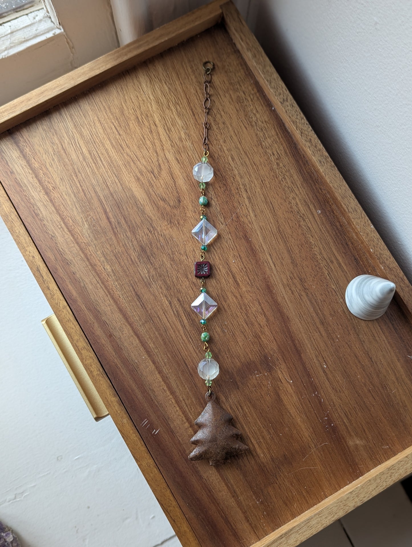 Rustic Tree Metal Bell Suncatcher
