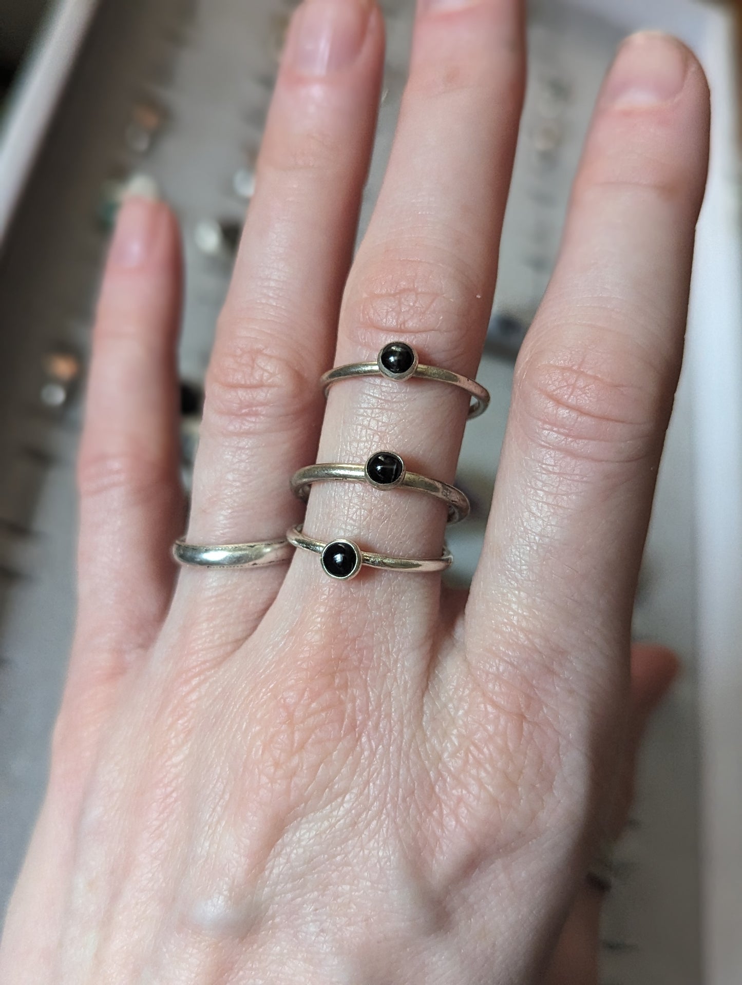 4mm Onyx Stacker Ring (various sizes available) MTO