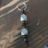 Geometric Wooden Keychain
