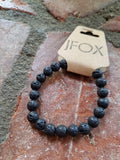 Black Lava Rock Bracelet (various sizes)
