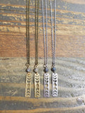 Moon Phase and Labradorite Necklace (Brass or Silver)