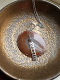Moon Phase and Labradorite Necklace (Brass or Silver)