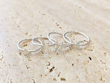 Sterling Silver Crescent Moon Ring