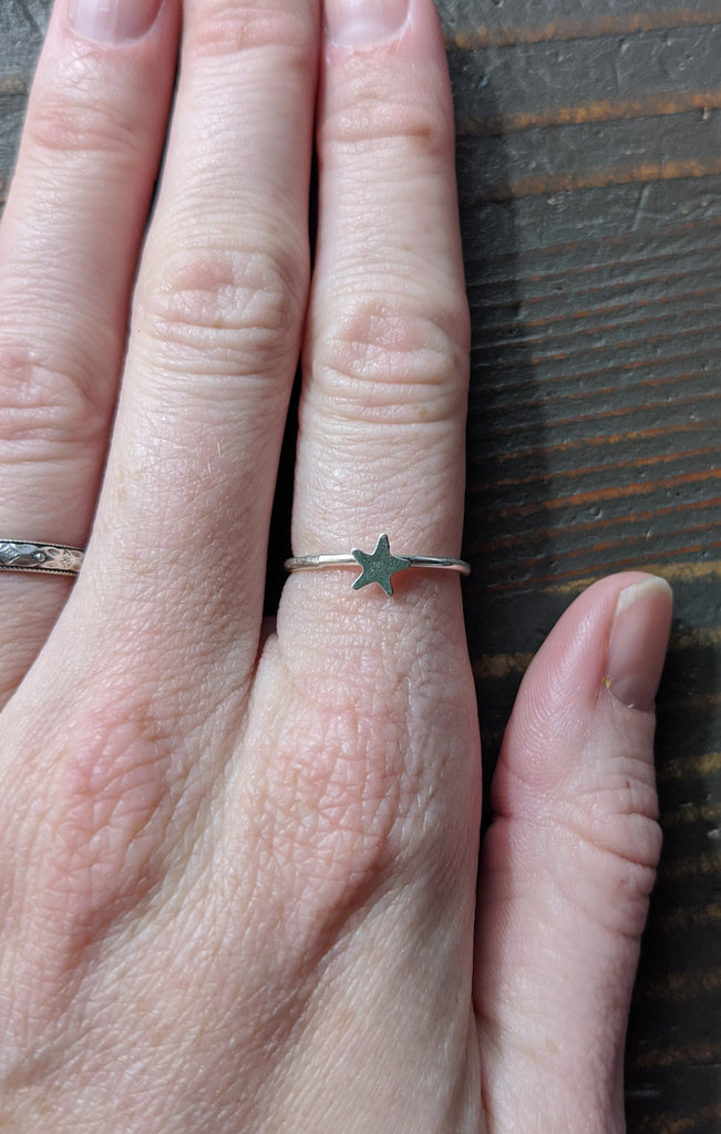 Sterling Silver Star Ring (Various Sizes Available)
