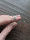 Dainty Knotted Sterling Silver Ring - Various Sizes Available