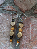 Geometric Wooden Keychain