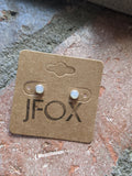 5mm Moonstone Silver Studs (RTS)