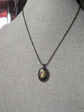 Vintage Zodiac Sign Brass Necklace