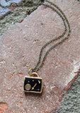 Fly Me to the Moon Vintage Rocket Pendant on Brass RTS