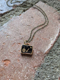 Fly Me to the Moon Vintage Rocket Pendant on Brass RTS