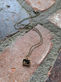 Fly Me to the Moon Vintage Rocket Pendant on Brass RTS