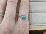 Turquoise Oval Sterling Silver Ring - (Various Sizes Available)