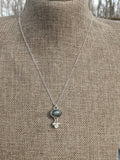 Labradorite and Moonstone Sterling Necklace (MTO)