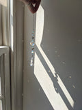 Crystal Clover Blue and Grey Mini Suncatcher