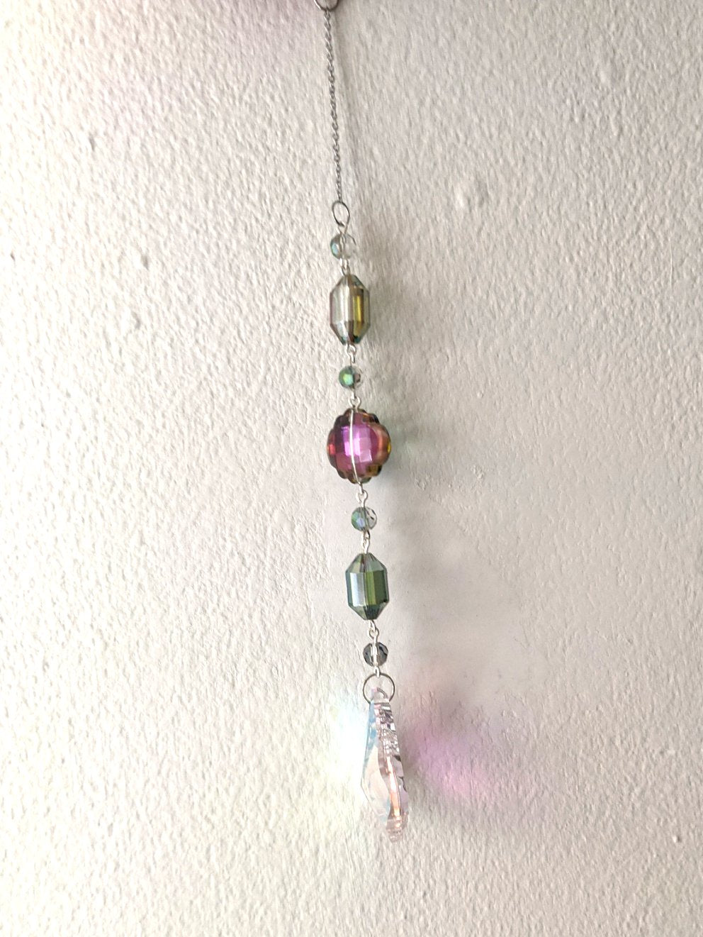 Rainbow Crystal Clover Mini Suncatcher