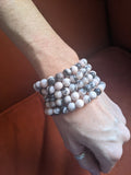 Pink Zebra Jasper Bracelet (various sizes available)