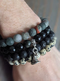 Dalmatian Jasper Bracelet (various sizes)