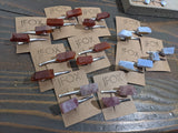 Alligator Hair Clips (Sets of 2)- Various Stones Available