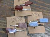 Alligator Hair Clips (Sets of 2)- Various Stones Available
