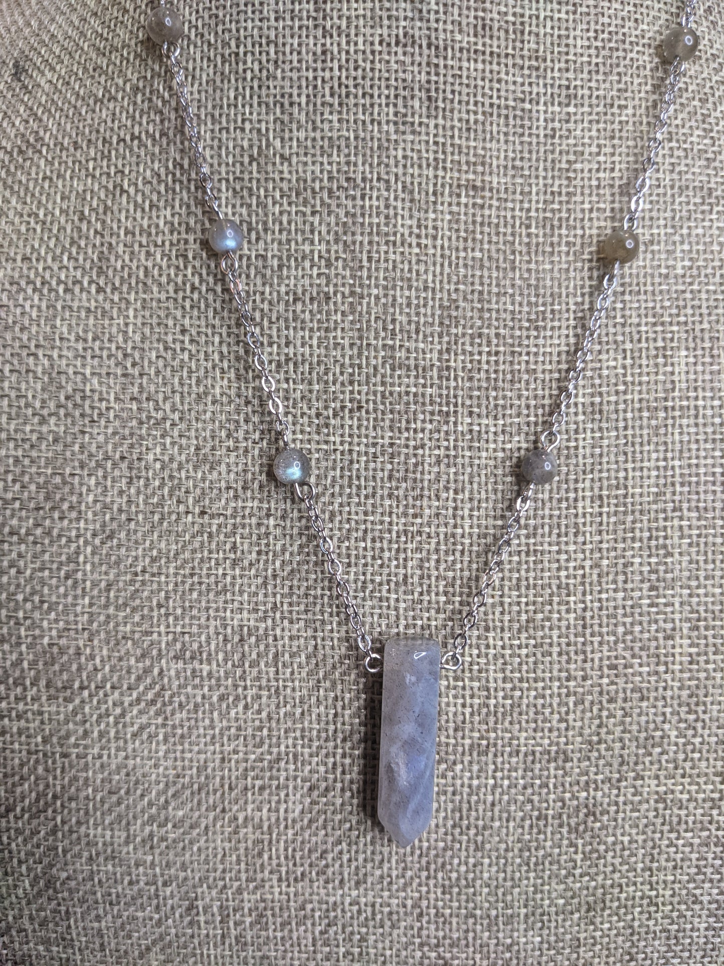 Labradorite Point Necklace