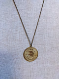 1970's Vintage Zodiac Brass pendants
