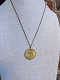 1970's Vintage Zodiac Brass pendants
