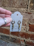 Crystal Hoop Huggers ( Silver or Gold)