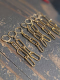 Paper Clip Chain Gold Hoop Earrings