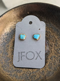 Morenci Turquoise Brass and Sterling Studs (RTS)