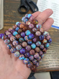 Purple Imperial Jasper Bracelets (Various Sizes Available)