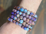 Purple Imperial Jasper Bracelets (Various Sizes Available)