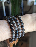 Silver Sheen Obsidian Bracelet (Various sizes available)