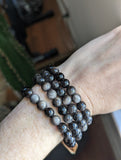 Silver Sheen Obsidian Bracelet (Various sizes available)